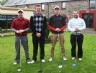 Michael Mullin, John O’Kane, Kieran Doherty and Cathal McNicholl 1st team winners and receive bed & breakfast and round of golf for 4 people at the Slieve Russell Hotel Co.Cavan